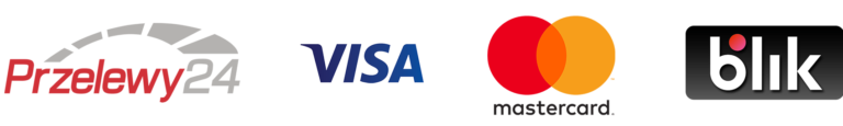 Przelewy24, Visa, Mastercard, Blik, PayU